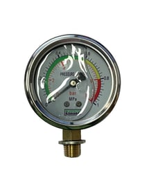 Manometer til akkumulatortank, vedmaskin 38 cm